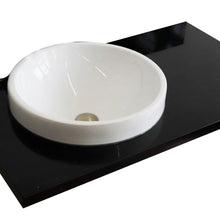 Load image into Gallery viewer, Bellaterra 37” Black Galaxy Countertop and Single Round Left Sink 430003-37L-BGRD