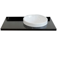 Load image into Gallery viewer, Bellaterra 37” Black Galaxy Countertop and Single Round Right Sink 430003-37R-BGRD