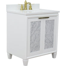 Load image into Gallery viewer, Bellaterra 31&quot; Wood Single Vanity w/ Counter Top and Sink 400990-31-WH-WEO