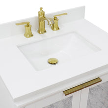 Load image into Gallery viewer, Bellaterra 31&quot; Wood Single Vanity w/ Counter Top and Sink 400990-31-WH-WER