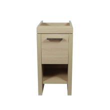 Load image into Gallery viewer, Bellaterra Neutral Wood finish 16&quot; Single Sink Vanity with White Ceramic Top