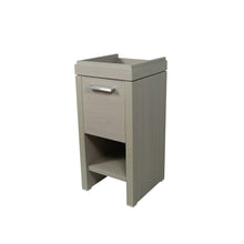 Load image into Gallery viewer, Bellaterra 16&quot; Single Sink Vanity with White Ceramic Top, Brushed Nickel Hardware