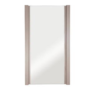 18" Rectangular Framed Mirror, Light Gray