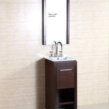 Load image into Gallery viewer, 16-Inch Single Sink Vanity in Wenge finish- 500137 mirror