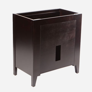  Bellaterra 30 in Single Sink Vanity 500410-ES-WH-30, Backside