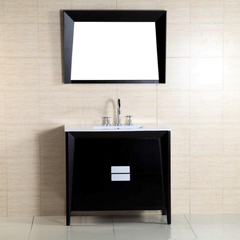 Bellaterra 500410-ES-WH-36 36-Inch Single Sink Vanity, Front
