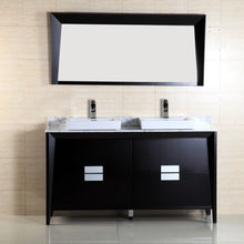Load image into Gallery viewer, Bellaterra 60-Inch Double Sink Vanity 500410-ES-WH-60D, Front