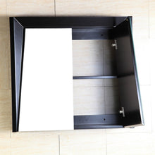 Load image into Gallery viewer, Bellaterra 30 in Mirrored Cabinet - Dark Espresso Finish 500410-MC-ES-30, Front Open