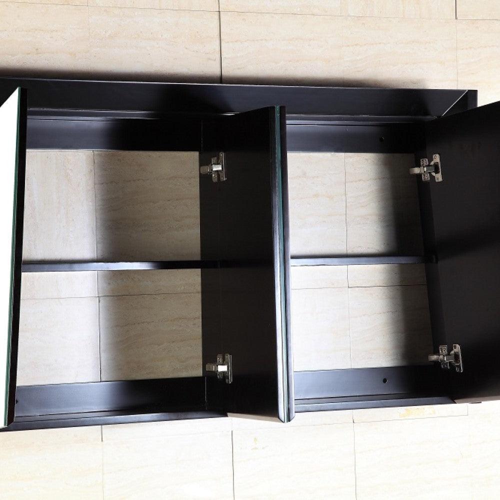 Bellaterra 45 in Mirrored Cabinet - Dark Espresso Finish 500410-MC-ES-48, Open