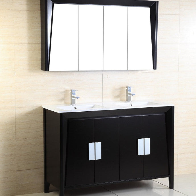 Bellaterra 48-Inch Double Sink Vanity 500410D-ES-WH-48D, Front