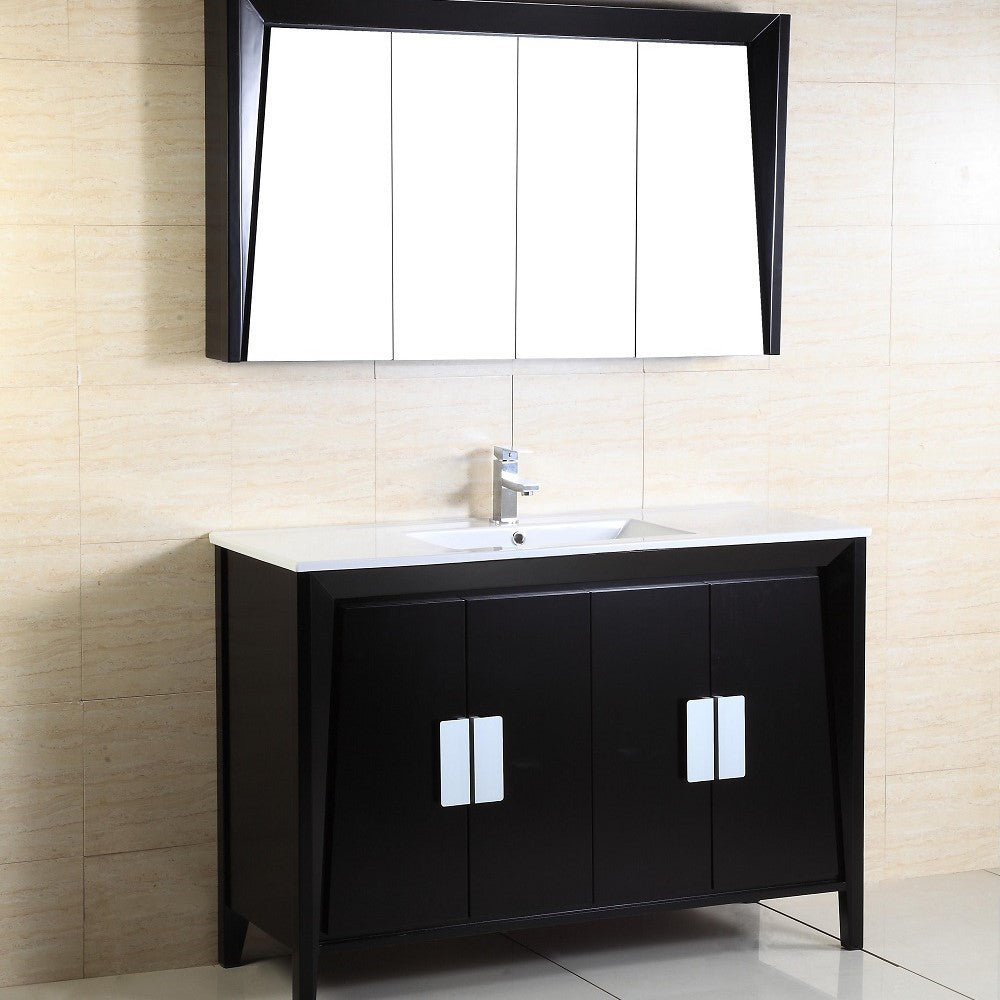 Bellaterra 48-Inch Single Sink Vanity 500410D-ES-WH-48S, Front