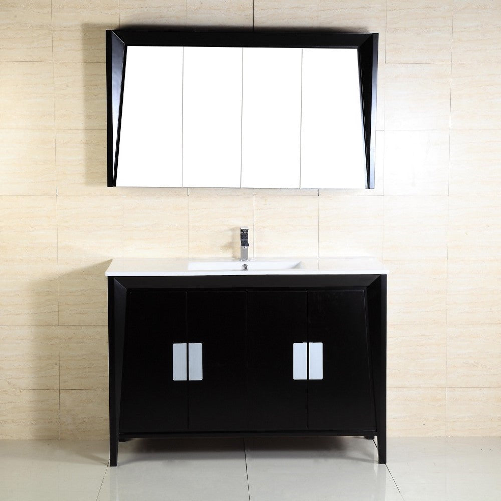 Bellaterra 48-Inch Single Sink Vanity 500410D-ES-WH-48S, Front