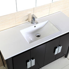 Load image into Gallery viewer, Bellaterra 48-Inch Single Sink Vanity 500410D-ES-WH-48S, Sink - Top View