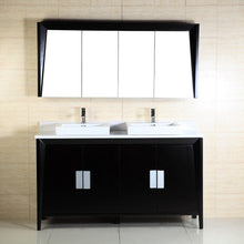 Load image into Gallery viewer, Bellaterra 60-Inch Double Sink Vanity 500410D-ES-WH-60D, Front
