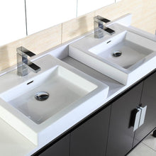 Load image into Gallery viewer, Bellaterra 60-Inch Double Sink Vanity 500410D-ES-WH-60D, Double Sinks