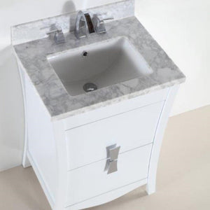 Bellaterra 24 In. Single Sink Vanity with Counter Top 500701-24-BG-WC