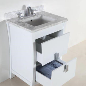 Bellaterra 24 In. Single Sink Vanity with Counter Top 500701-24-BG-WC