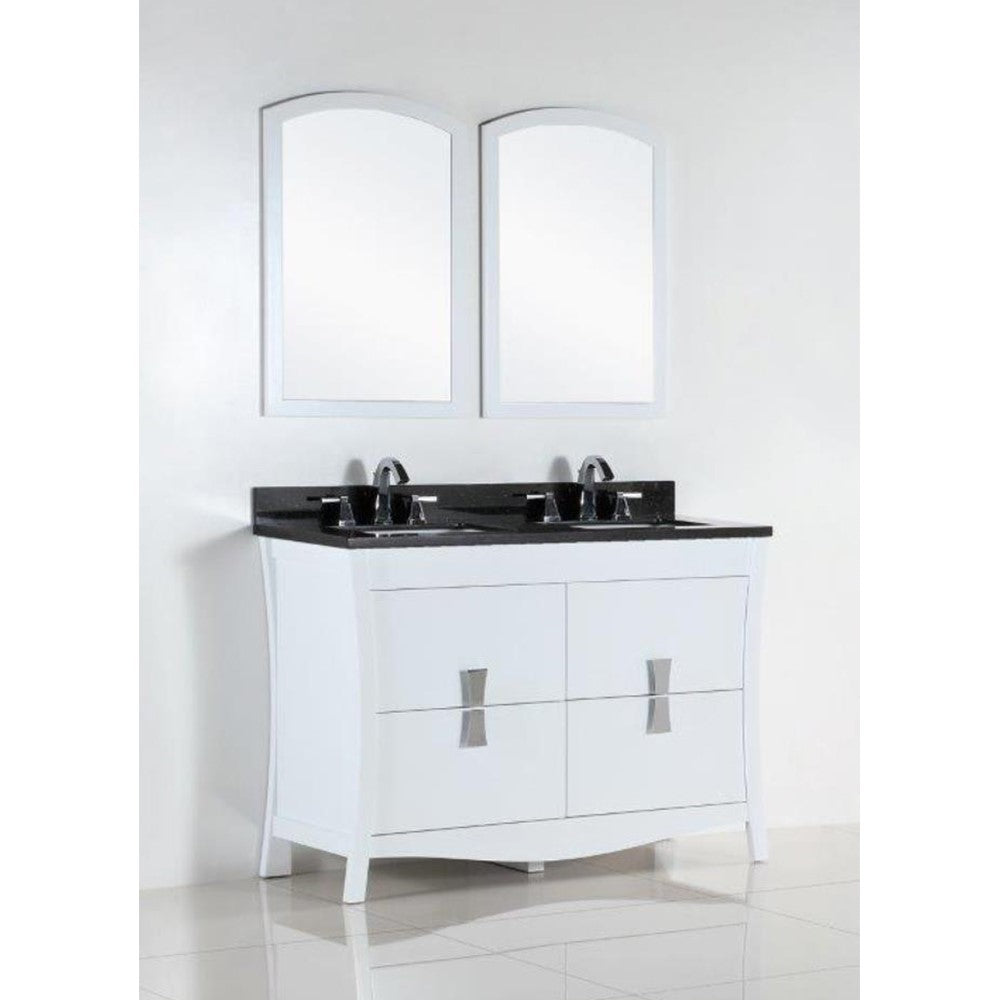Bellaterra 48 In. Double Sink Vanity with Counter Top 500701-48D-BG-WC, Granite, Front