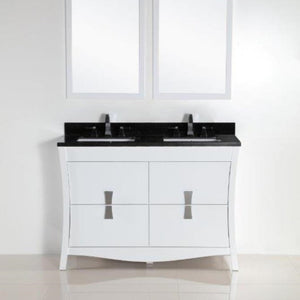 Bellaterra 48 In. Double Sink Vanity with Counter Top 500701-48D-BG-WC, Granite, Front