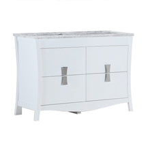 Load image into Gallery viewer, Bellaterra 48 In. Double Sink Vanity with Counter Top 500701-48D-BG-WC, Marble, Front