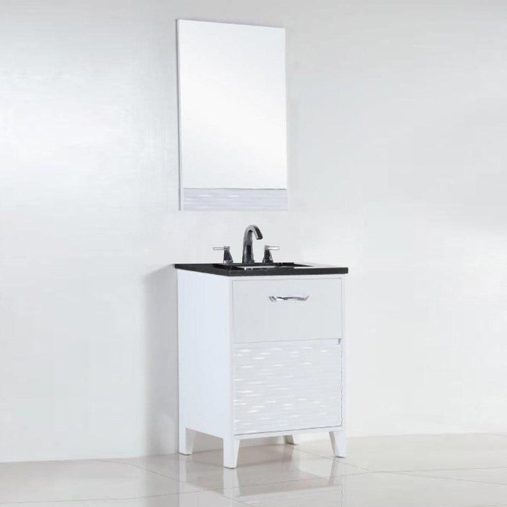 Bellaterra 500709-24-BG-WC 24 In. Single Sink Vanity with Counter Top