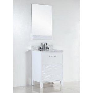 Bellaterra 500709-24-WC 24 In. Single Sink Vanity with Counter Top