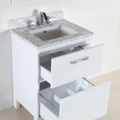 Bellaterra  24 In. Single Sink Vanity with Counter Top 500709-24-BG-WC