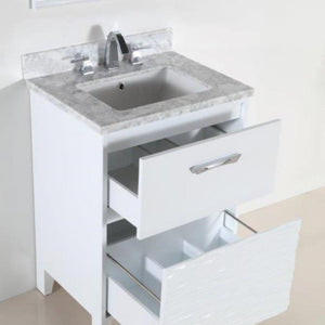 Bellaterra  24 In. Single Sink Vanity with Counter Top 500709-24-BG-WC