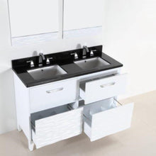 Load image into Gallery viewer, Bellaterra 48 In. Double Sink Vanity with Counter Top 500709-48D-BG-WC, Granite, Open