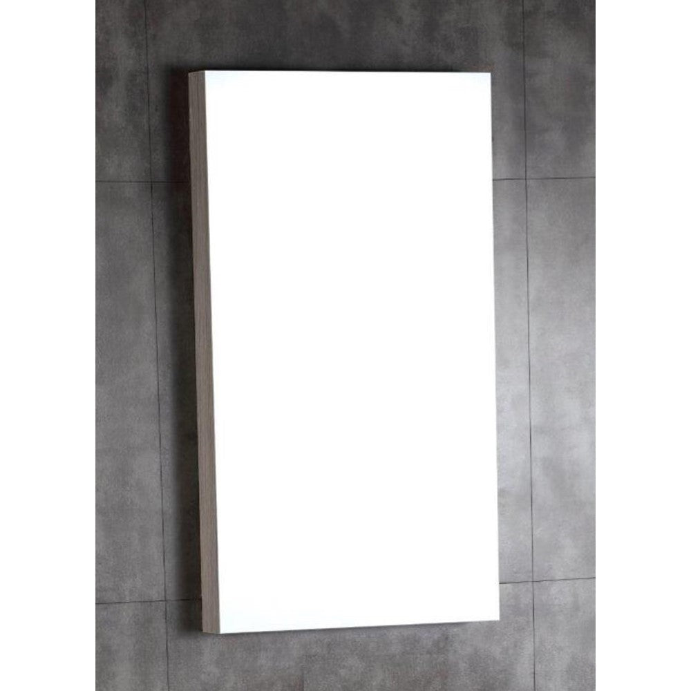 Bellaterra 18 in. Wood framed mirror 500821-18-MIR, Front