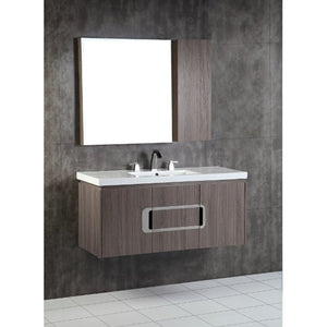 Bellaterra 48 In. Single Sink Vanity Gray Brownish Oak 500821-48S, Front