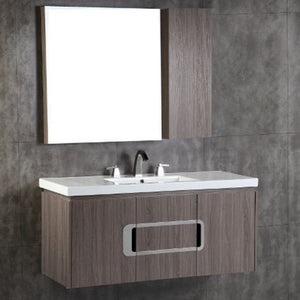 Bellaterra 48 In. Single Sink Vanity Gray Brownish Oak 500821-48S, Front