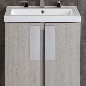 Bellaterra 24" Gray Pine Wood Single Rectangular Sink Vanity 500822-24