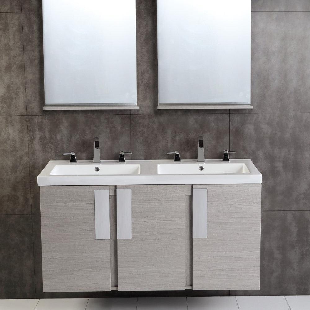 Bellaterra 48 In. Double Sink Vanity Gray Pine 500822-48D, Front