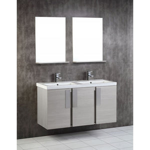 Bellaterra 48 In. Double Sink Vanity Gray Pine 500822-48D, Front