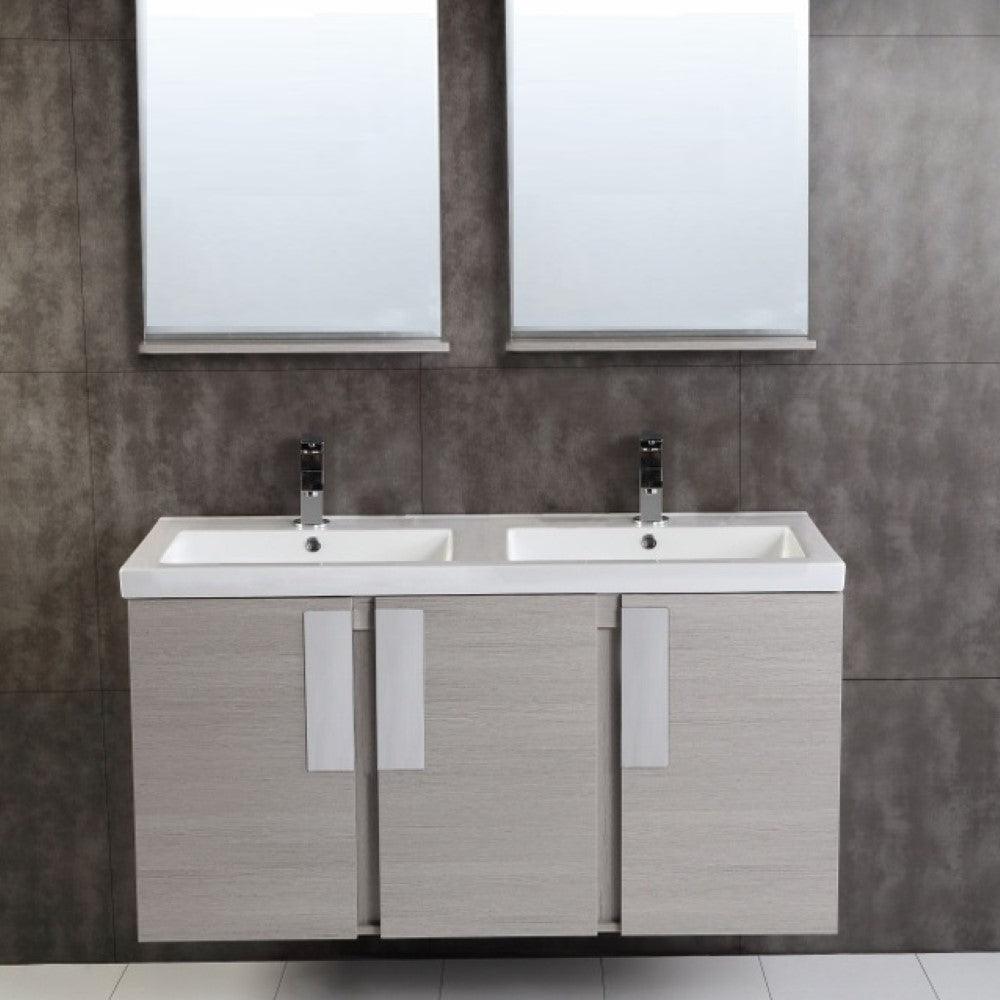 Bellaterra 48 In. Double Sink Vanity Gray Pine 500822-48D, Front