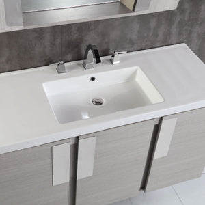 Bellaterra 48 In. Single Sink Vanity Gray Pine 500822-48S, Top View