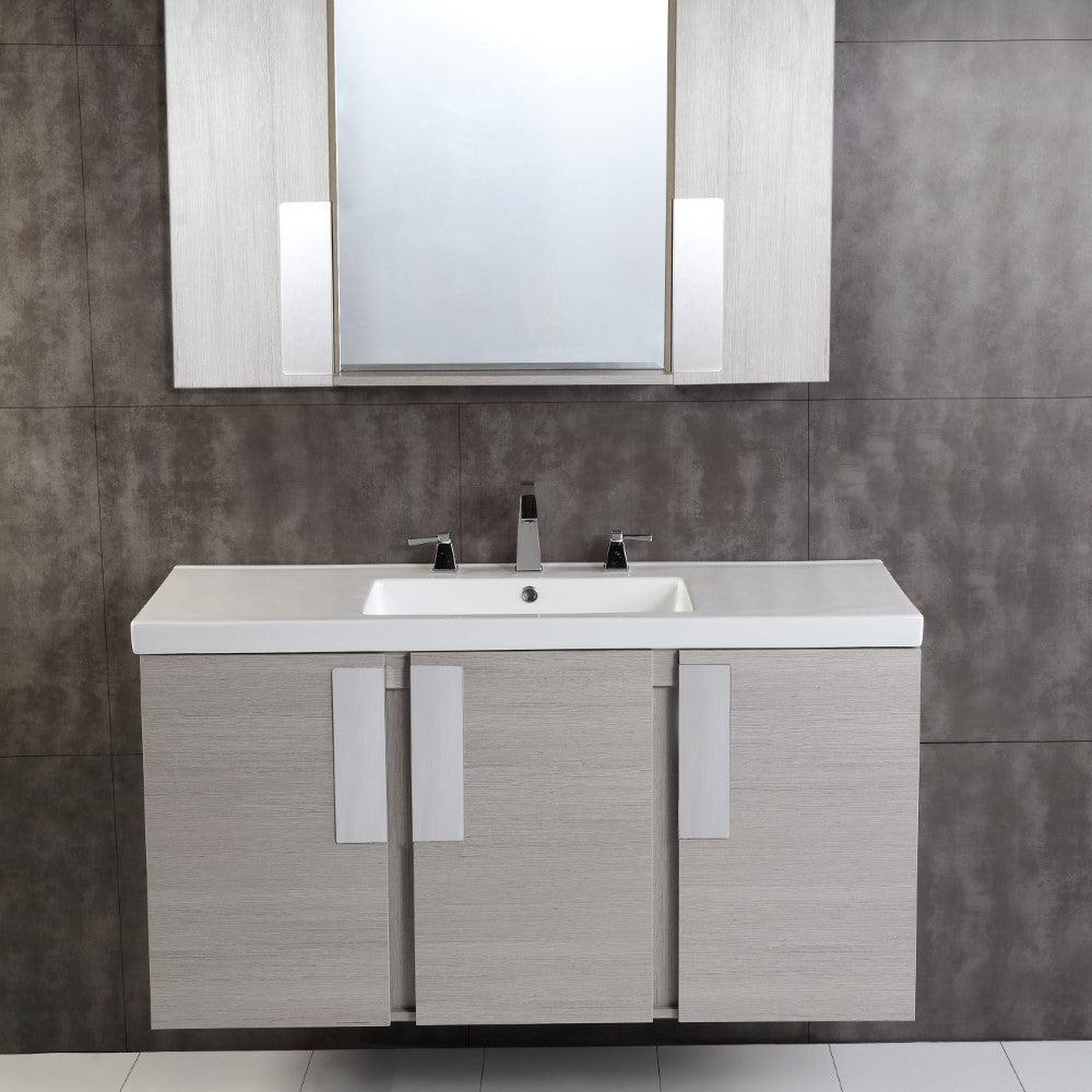 Bellaterra 48 In. Single Sink Vanity Gray Pine 500822-48S, Front