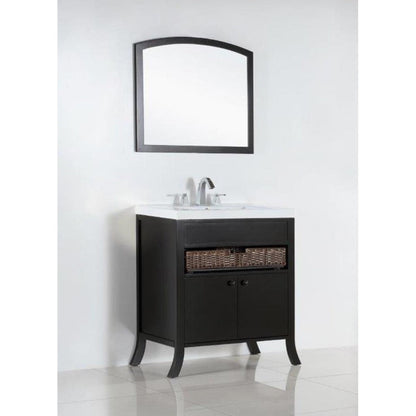 Bellaterra Freestanding Espresso 30” Single Sink Vanity Top 500823A-30