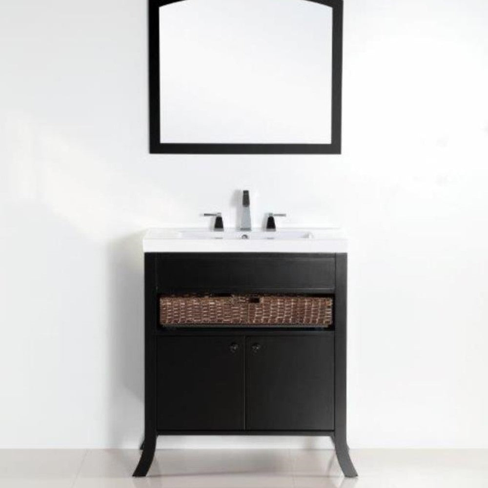 Bellaterra Freestanding Espresso 30” Single Sink Vanity Top 500823A-30