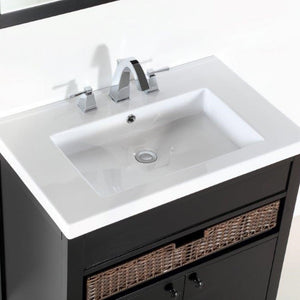 Bellaterra Freestanding Espresso 30” Single Sink Vanity Top 500823A-30