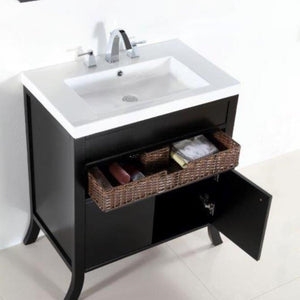 Bellaterra Freestanding Espresso 30” Single Sink Vanity Top 500823A-30