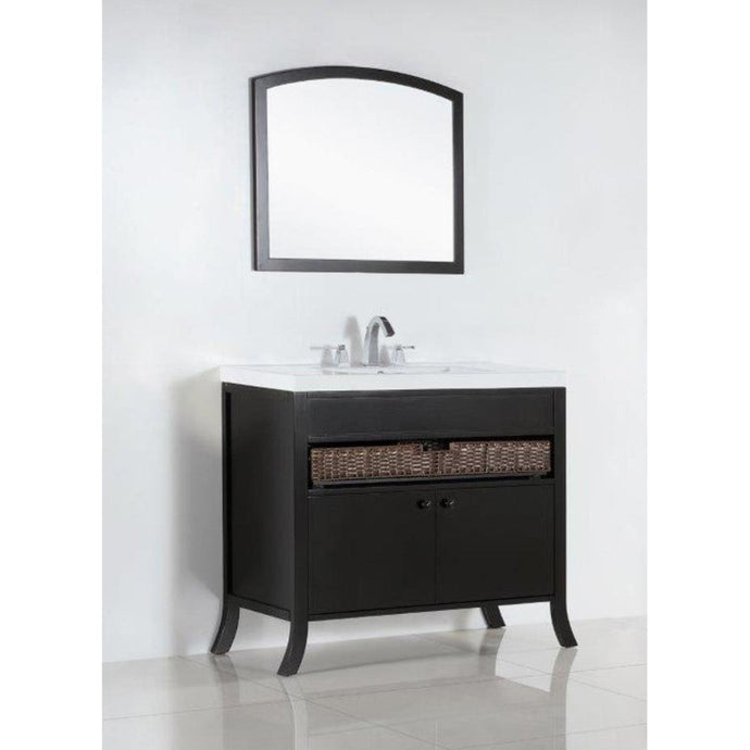 Bellaterra 500823A-36 36 In. Single Sink Vanity- Espresso - Front