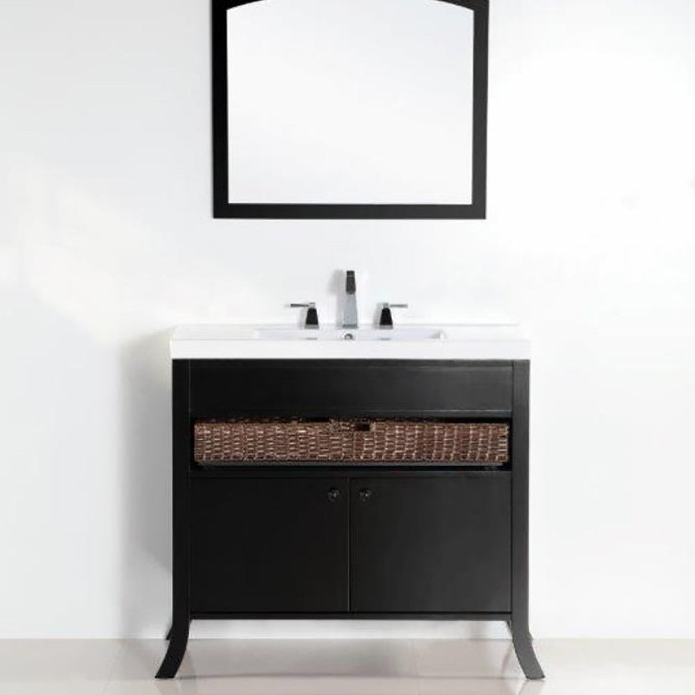 Bellaterra 500823A-36 36 In. Single Sink Vanity- Espresso - Front