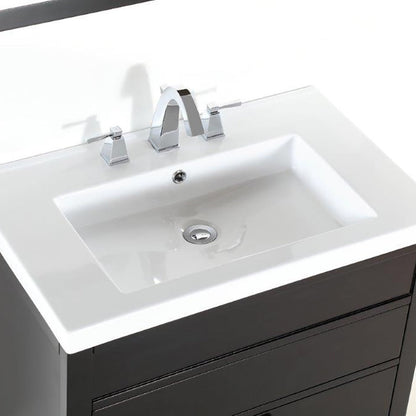 Bellaterra  Freestanding Espresso 30” Single Sink Vanity 500823B-30