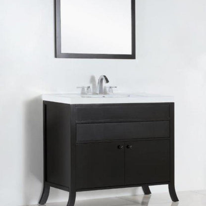 Bellaterra 500823B-36 36 In. Single Sink Vanity - Espresso - Front