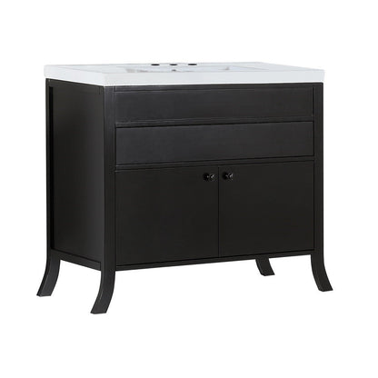 Bellaterra 500823B-36 36 In. Single Sink Vanity - Espresso - Front