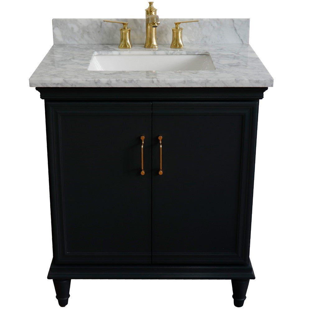 Bellaterra 31" Wood Single Vanity w/ Counter Top and Sink 400800-31-DG-WMR