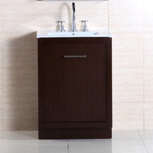 Load image into Gallery viewer, Bellaterra 24-Inch Single Sink Vanity 502001A-24 - Wenge Finish, Front