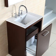 Load image into Gallery viewer, Bellaterra 24-Inch Single Sink Vanity 502001A-24 - Wenge Finish, Topview